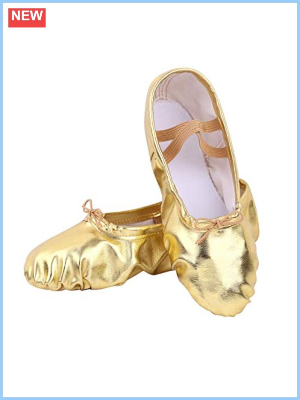 Ballet Dance Shoes Split-Sole Slipper Flats PU Leather